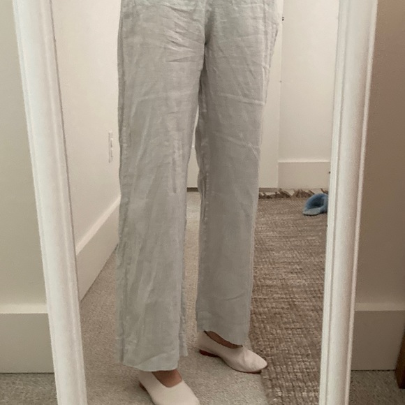 simple stories Pants - Linen Greg Wide Leg Trousers